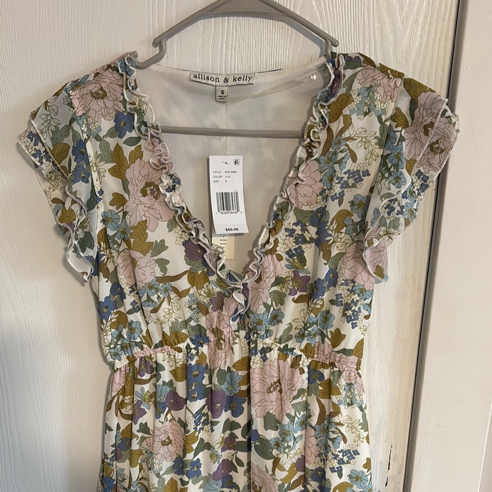 Floral Print Dress - Multicolor